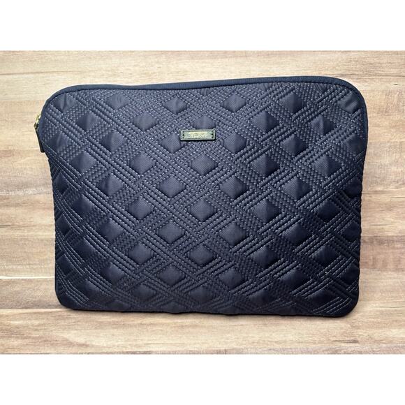 Tumi Laptop Sleeve Quilted Navy Blue Computer Case In Exc Cond - Picture 3 of 10